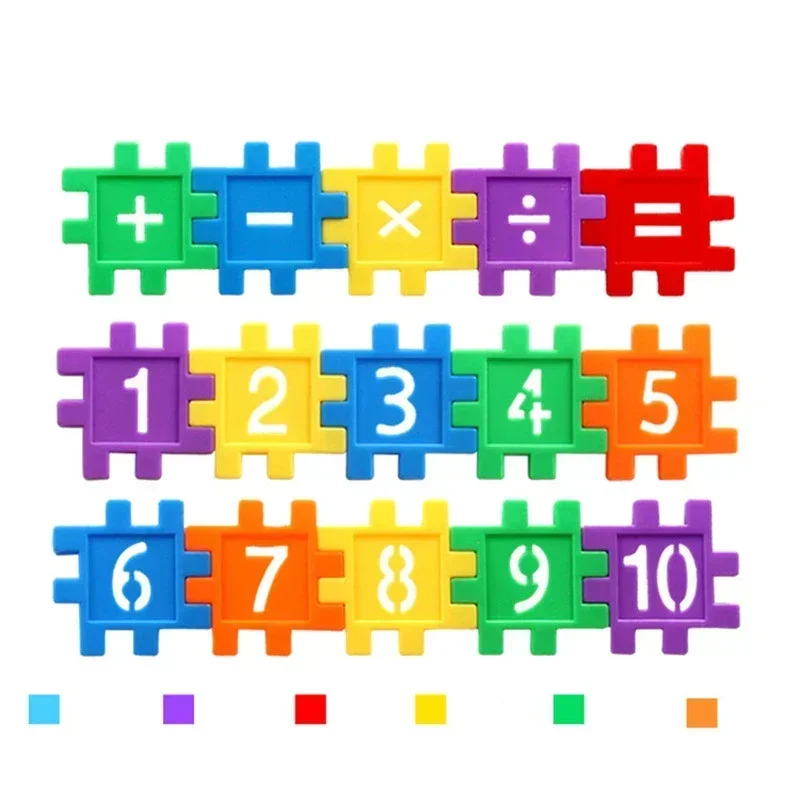 

Kids Number Building Blocks DIY Toys Large Particles Colorful Creative Assemble Bricks Math Blocks Children Early Education Toys