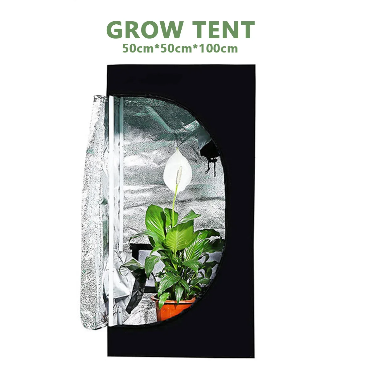 Custom Wholesale 600D 50*50*100cm 4X4 5X5 8X4 8X8 10X5 10X10ft Hydroponic Indoor Grow Tent Complete Kit Grow Room