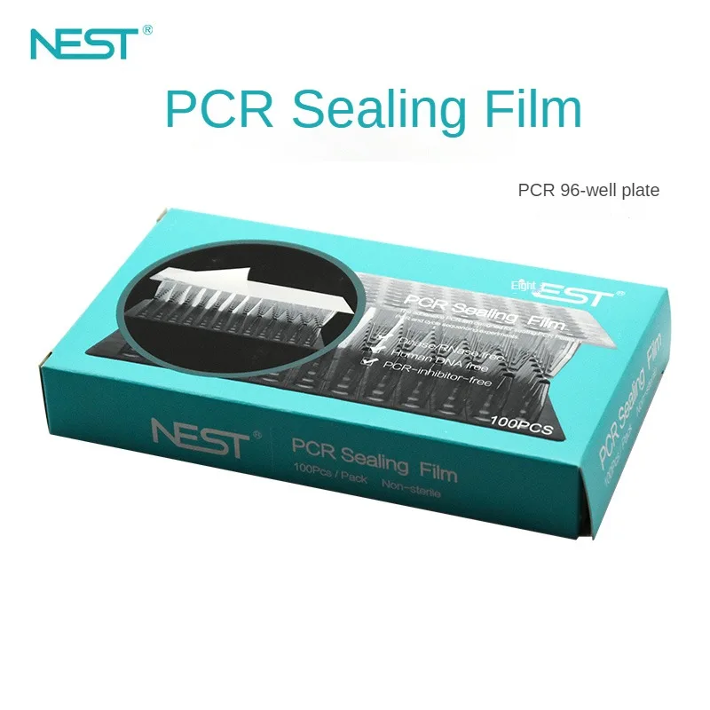 

NEST Lab Highly Transparent PCR Sealing Film Fluorescence Quantification Pressure Sensitive Film PCR 96-well Plate 141*78mm