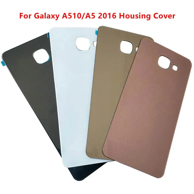 

Battery back Cover For Samsung Galaxy A5 2016 A510 Glass Housing Cover Door Rear Panel Replacement Parts With Adhesive sticker