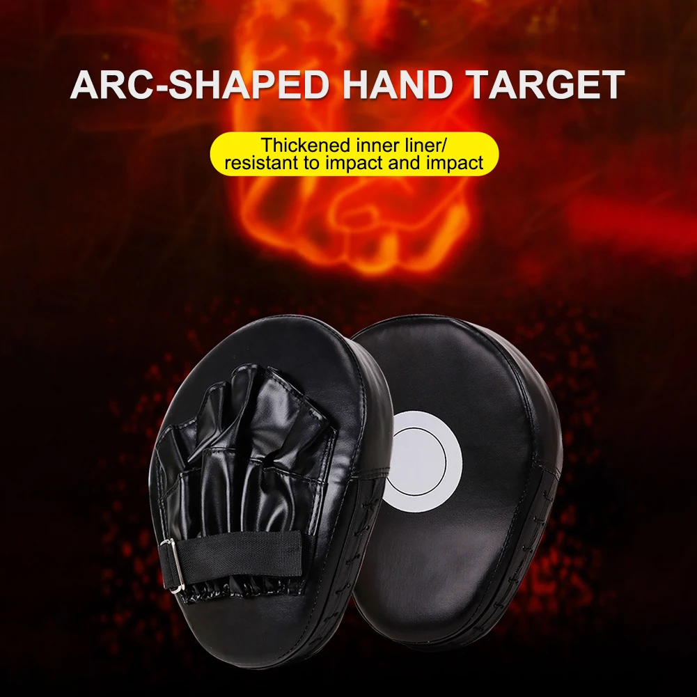 Curved Boxing Hand Target PU Leather 5-Finger Hand Target Breathable Focus Mitts Boxing Focus Pad for Martial Arts Training
