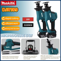 Makita DJR189 Cordless Rechargeable Wood Brushless Electric Metal Cutting Saw Reciprocating Saw Portable 18V Power Tool