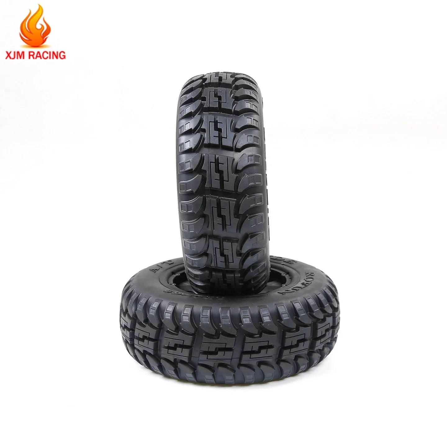 Front or Rear Wheel Tyre X 2pcs Assembly Kit for 1/5 Hpi Rofun Rovan Km Mcd Gtb Racing Baja 5T 5sc Truck Rc Car Parts