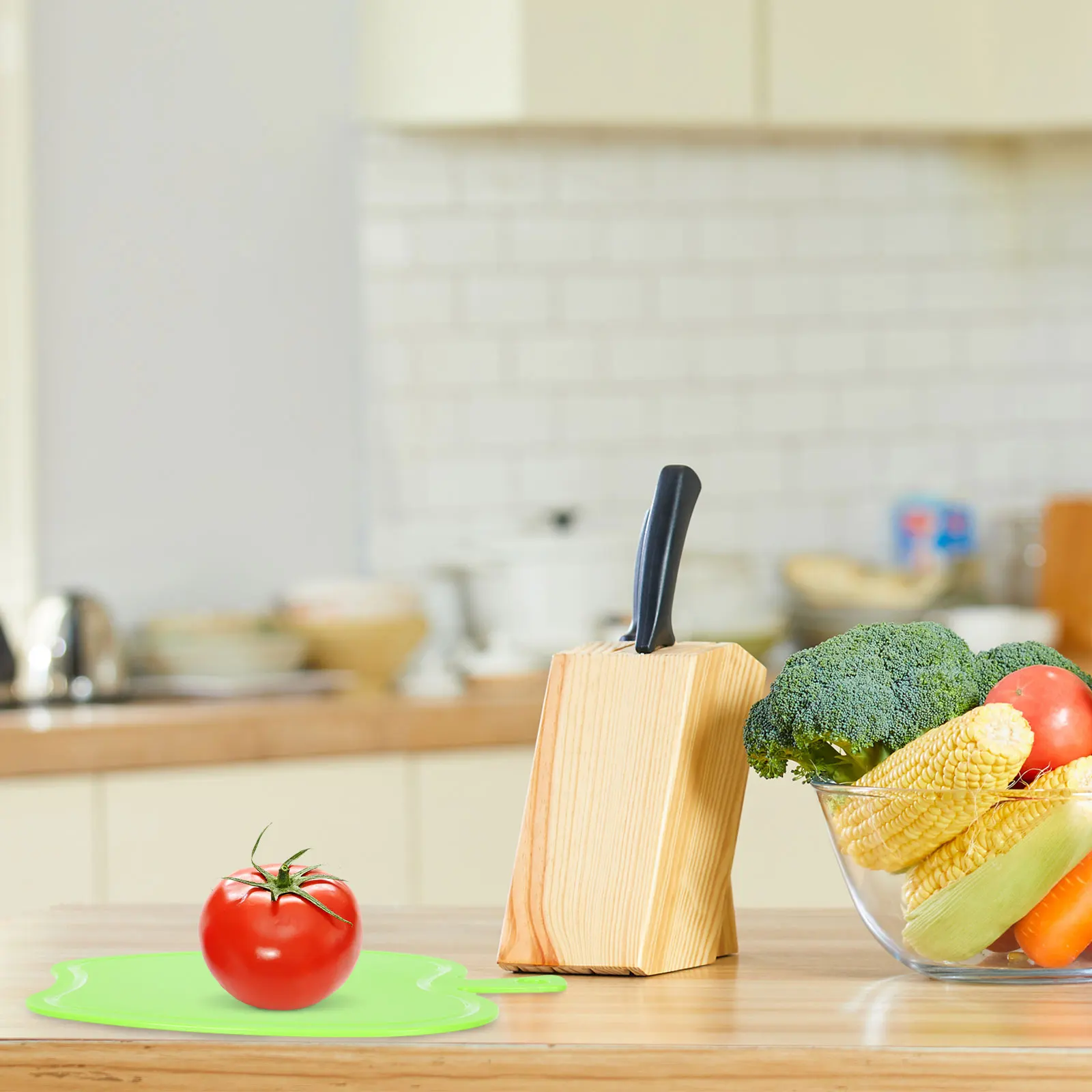 

2 Pcs Cutting Board Apple Boards for Kitchen Barbecue Applecutting Green Chopping Style