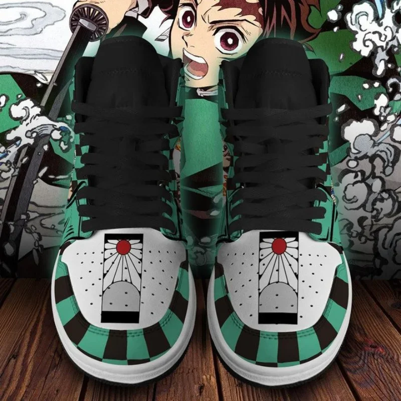 Demon Slayer Sneakers Cartoon Anime Characters Kimetsu No Yaiba Kamado Nezuko Tanjirou Mens Womens Running Shoes Birthday Gifts