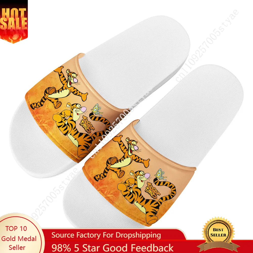 

Disney Tigger Home Customized Water Shoes Men Women Bathroom Beach Pool Sandals That Can Be Worn Outside Custom Slipper