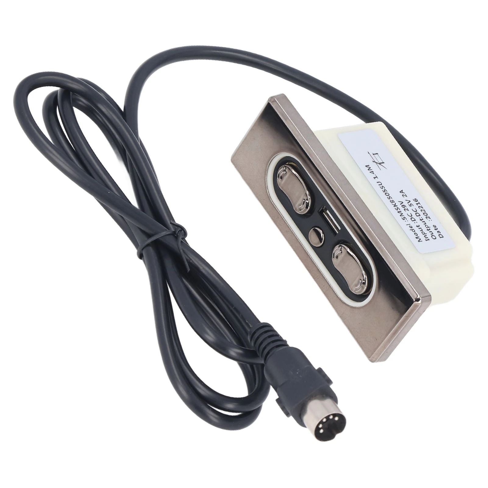 5 Buttons Hand Control DC Push Rod Motor Lift Switch 29V with USB Charging Port Recliner Switch Electric Sofa Recliner