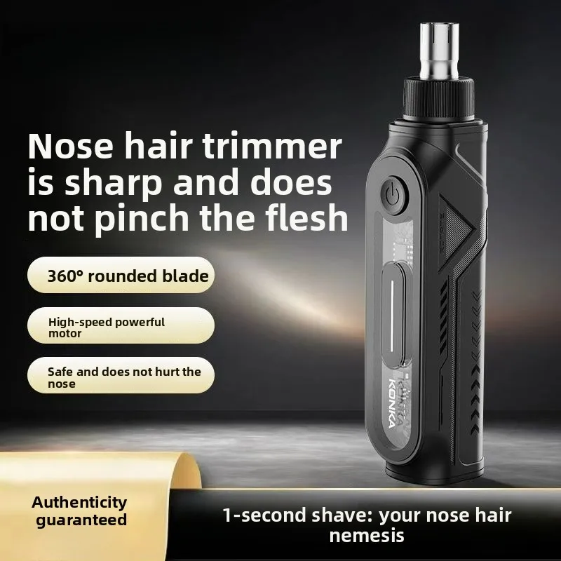 Rechargeable Electric Nose  Men Women USB Waterproof Grooming Kit with Safe Circular Blade for Facial