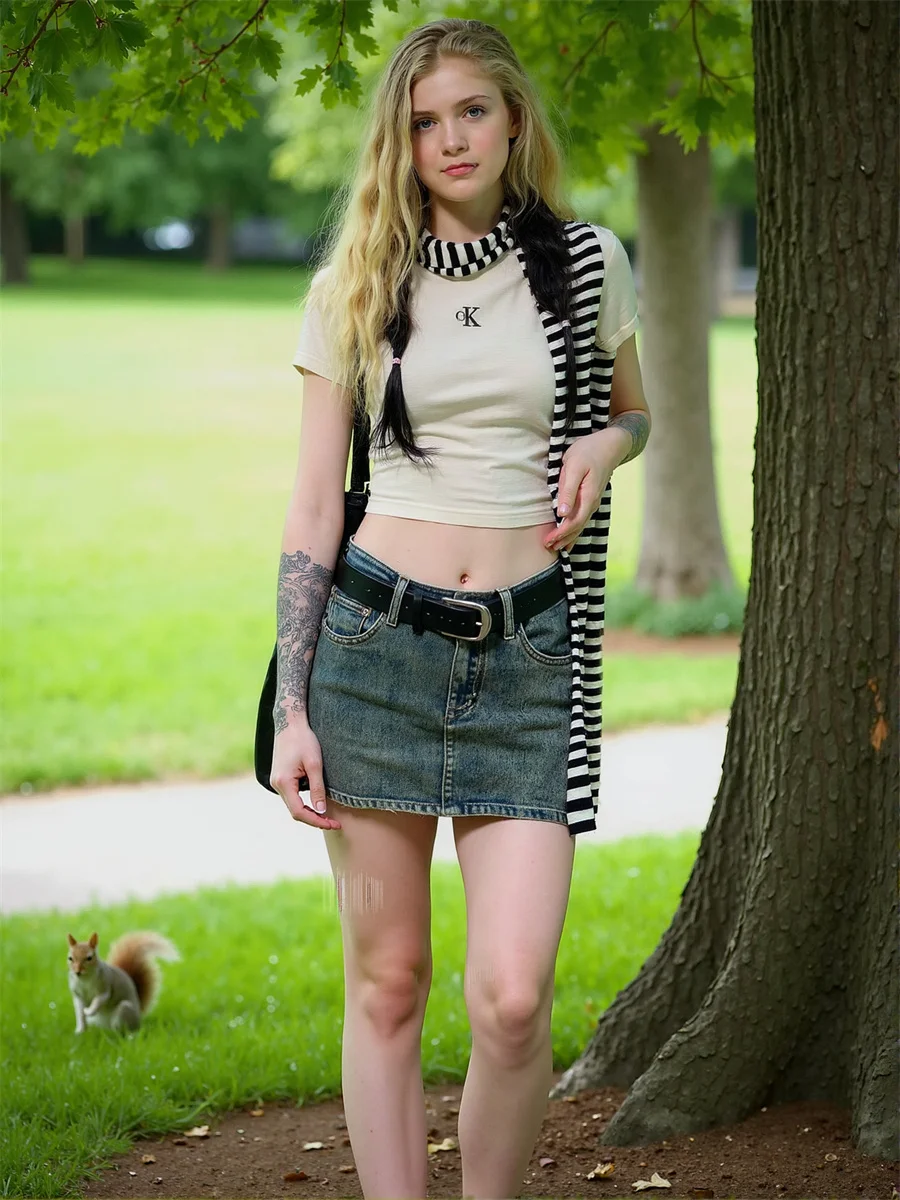 

Denim Mini Vintage Skirts 2025 Woman Women Clothes Spring Chiffon Asymmetrical Beach Hippie Teen Flowing Lightweight Sheer Loose