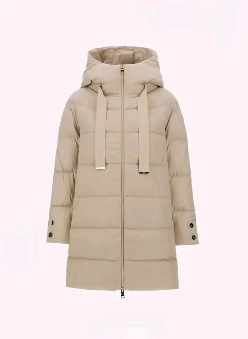 2025H نمط جديد سستة الياقة المدورة هوديي الرباط سترة أنيقة للتنقل سترة طويلة أسفل #1