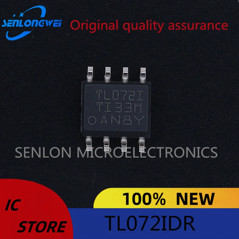 New original TL072IDR SOIC-8 Two way JFET Enter the general op amp chip