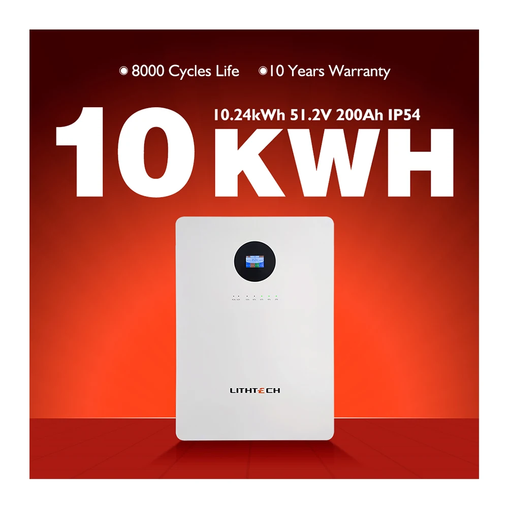 

48v 10kw 5kwh Solar Batteries Power Wall 24v Battery Pack Powerwall 51.2v 100ah 200ah 300ah Home Lifepo4 Lithium Ion Battery