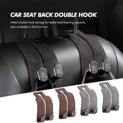 Suede Car Rear Front Seat Storage Bag Suede Double Head Hook For Benz AMG A C E S G Class W201 W210 W108 W204 W205 W203
