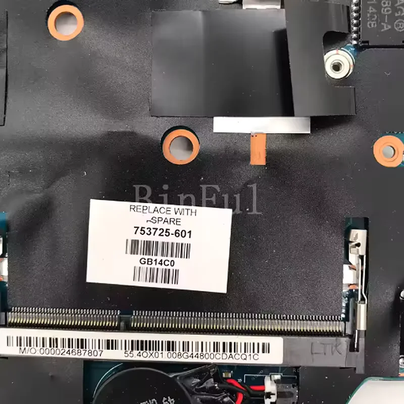 

13246-1 753725-601 753725-501 753725-001 Mainboard For H P 810 G2 Laptop Motherboard 48.4OX03.011 W/SR1ED I5-4300U CPU100%Tested