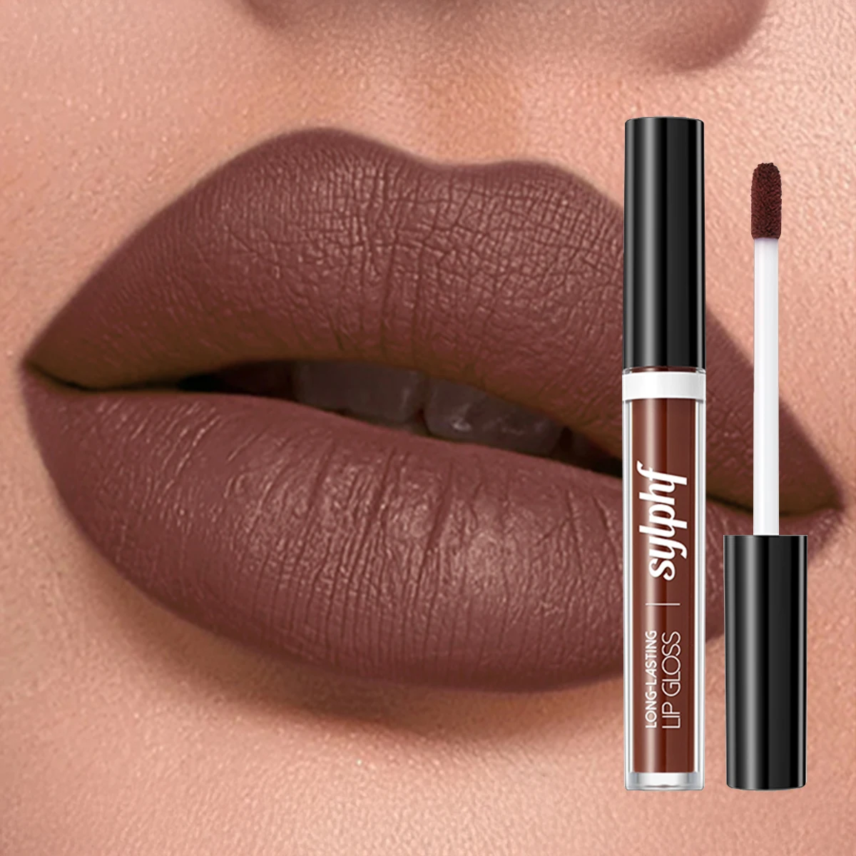 1 stuks waterdichte lipgloss, duurzaam en langdurig, niet gemakkelijk te verwijderen make-up, niet vervagen, niet plakken aan kopjes, niet vlekken
