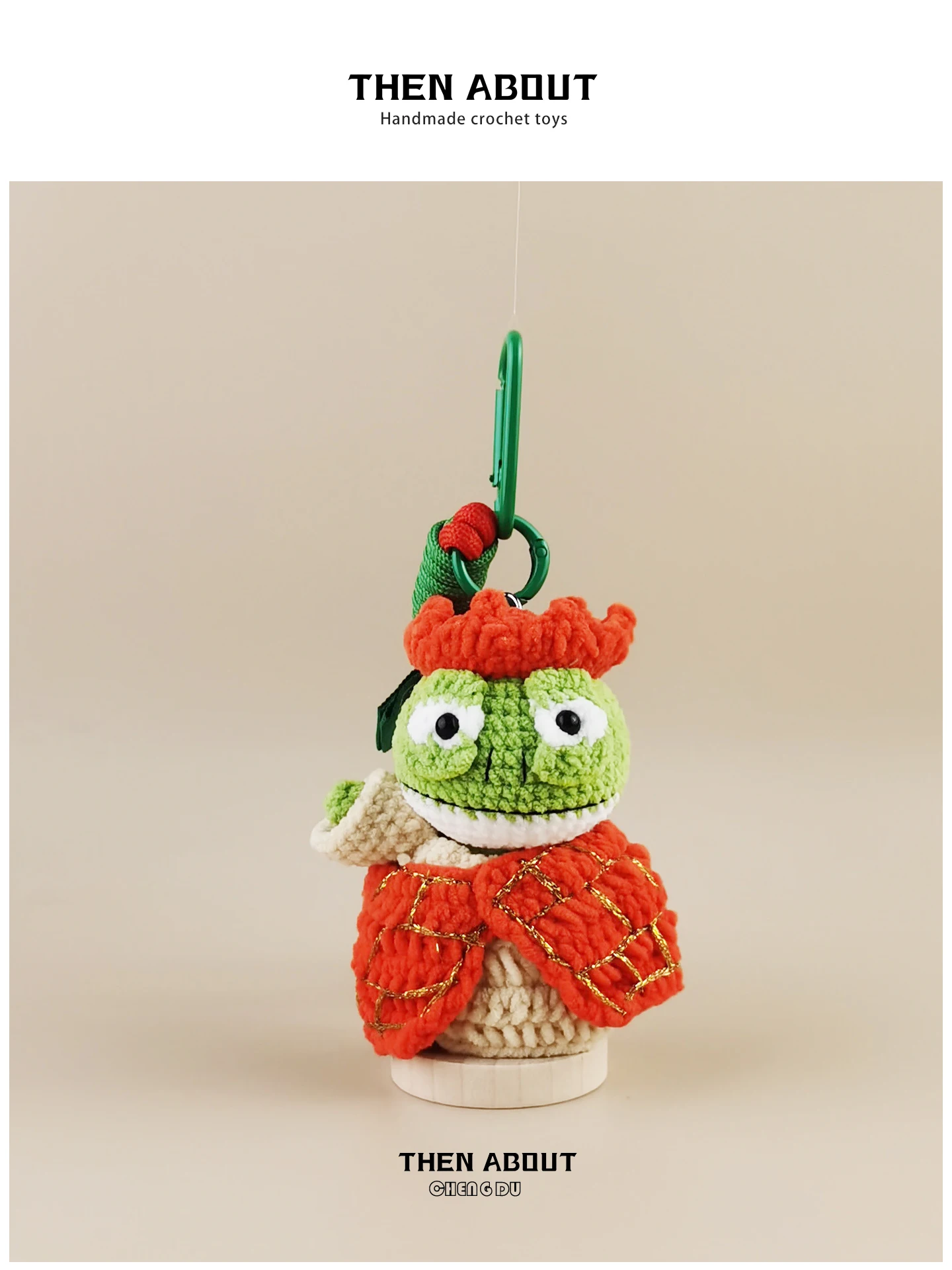 Thenabout Small Monster Doll Backpack Bag Charm School Bag Accessory Unisex Cartoon Animal Style Hanging Decoration