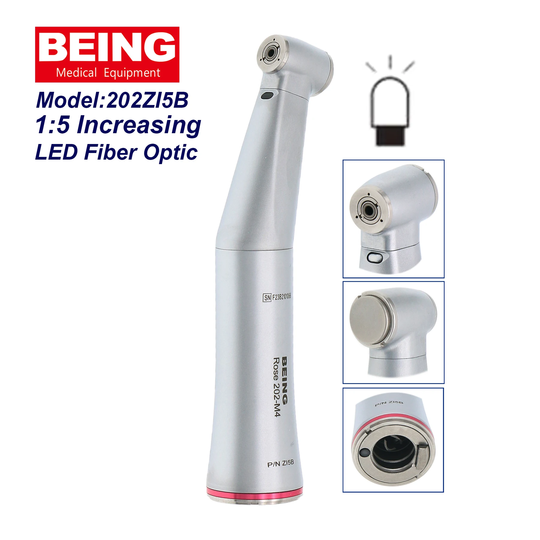 Coxo Tandheelkundige Ingebouwde Elektrische Led Micro Motor C Puma Int + Fit 1:5 1:1 Glasvezel Led Contra Hoek Rechte Neus Kegel Handstuk