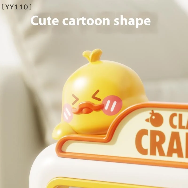 Duck Cartoon Grab Ball Game Mini Claw Machine Toy Cute Handheld Crane Toy For Kids Toddlers Leisure Game