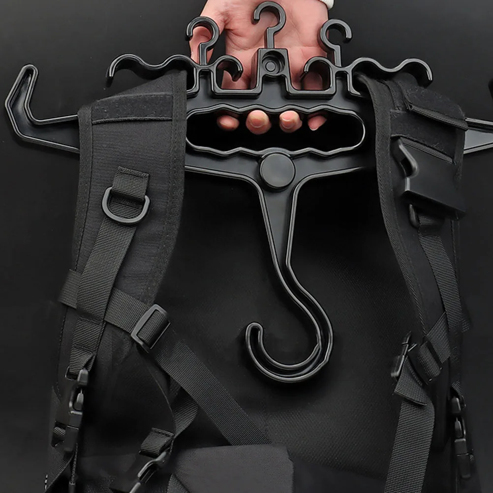 

Heavy Duty Plastic Hangers High Load Thickened Black Industrial Coat Rack Detachable Pencil Hooks Backpack Vest Storage