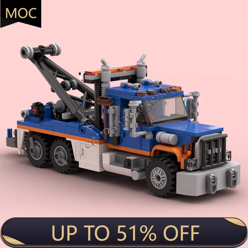 

Горячие 413, детали MOC, городская инженерия, тяжелый венчик, модель эвакуатора, технология, строительный блок, креативная детская игрушка, подарки на день рождения