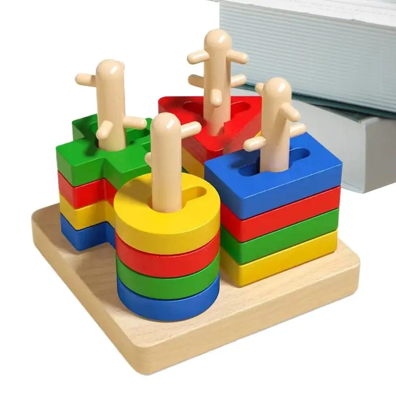 

Toddler Sorting And Stacking Toys Matching Puzzle Stacker Educational Matching Game Early Learning Playset For Kids Aged 3-6