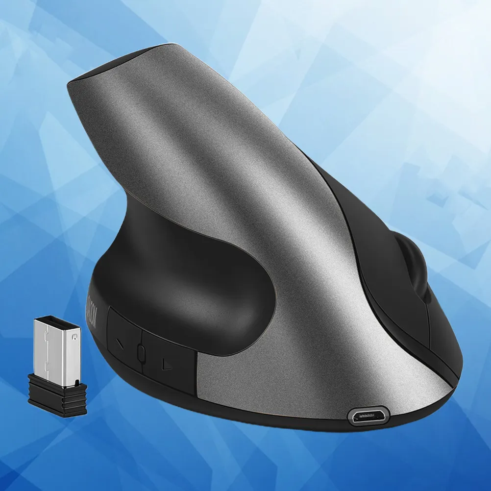 1Pcs Ergonomic Wireless Mouse 2.4g Optical Silent Gaming Mouse Thin Lightweight Design for 8 10 Pc