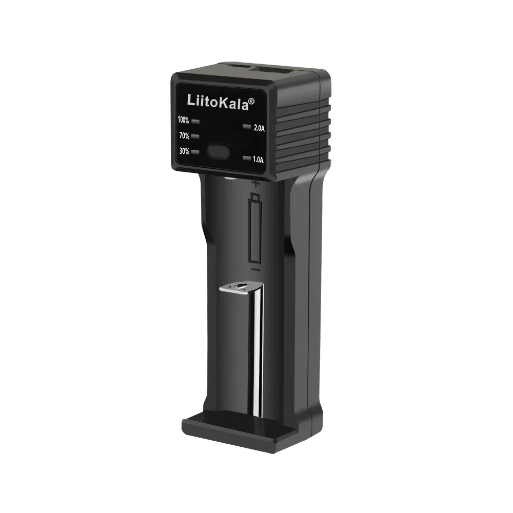 LiitoKala Lii-100C 21700 Battery Charger For 18650 18350 26650 16340 RCR123 14500 3.7V 1.2V Ni-MH Ni-Cd 2A USB Smart