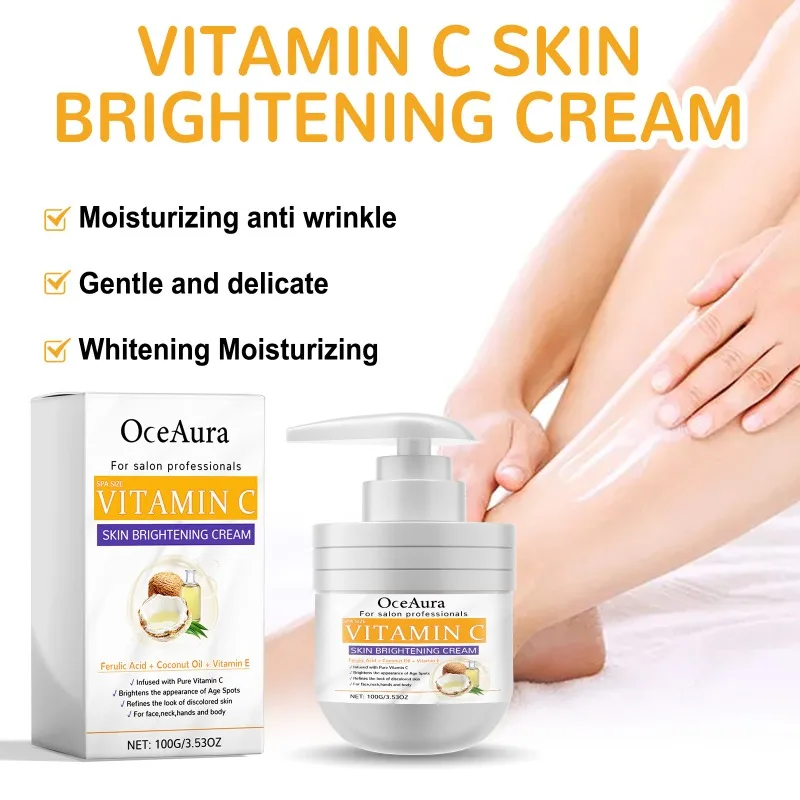 Crema Facial blanqueadora con vitamina C, pigmentos para el cuidado de la piel, eliminación de manchas oscuras, productos de belleza y salud