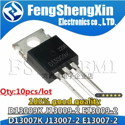 10 pz D13009K J13009-2 E13009-2 D13007K J13007-2 E13007-2 TO220 D13009 E13009 J13009 TRANSISTOR di potenza