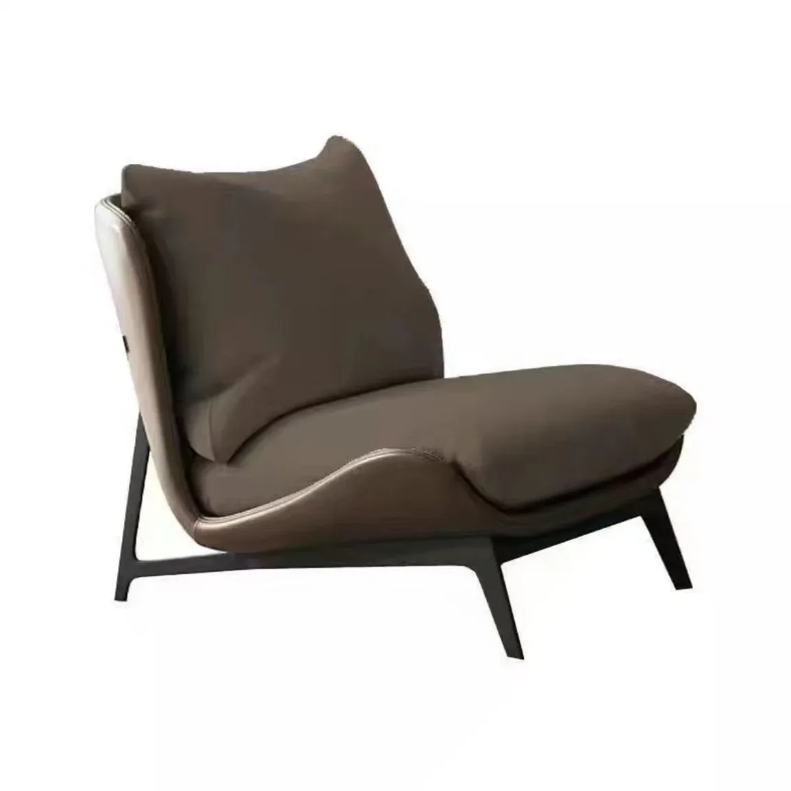 Simple Single Sofa Chair Balcony Recliner Lazy Lounge Chair for Home Relaxation