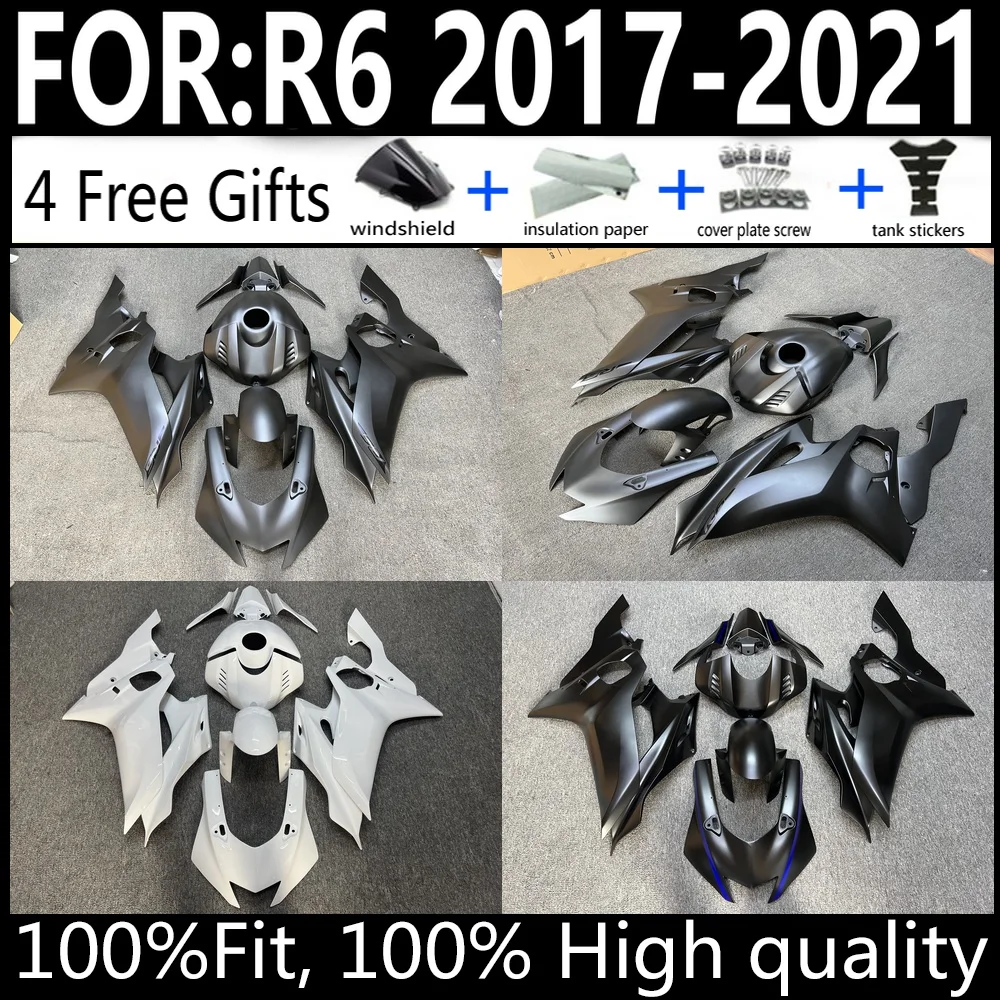 

Injection Fairing Kit for Yamaha R6 2017-2021 - 100% Fitment Guaranteed, OEM-Grade ABS