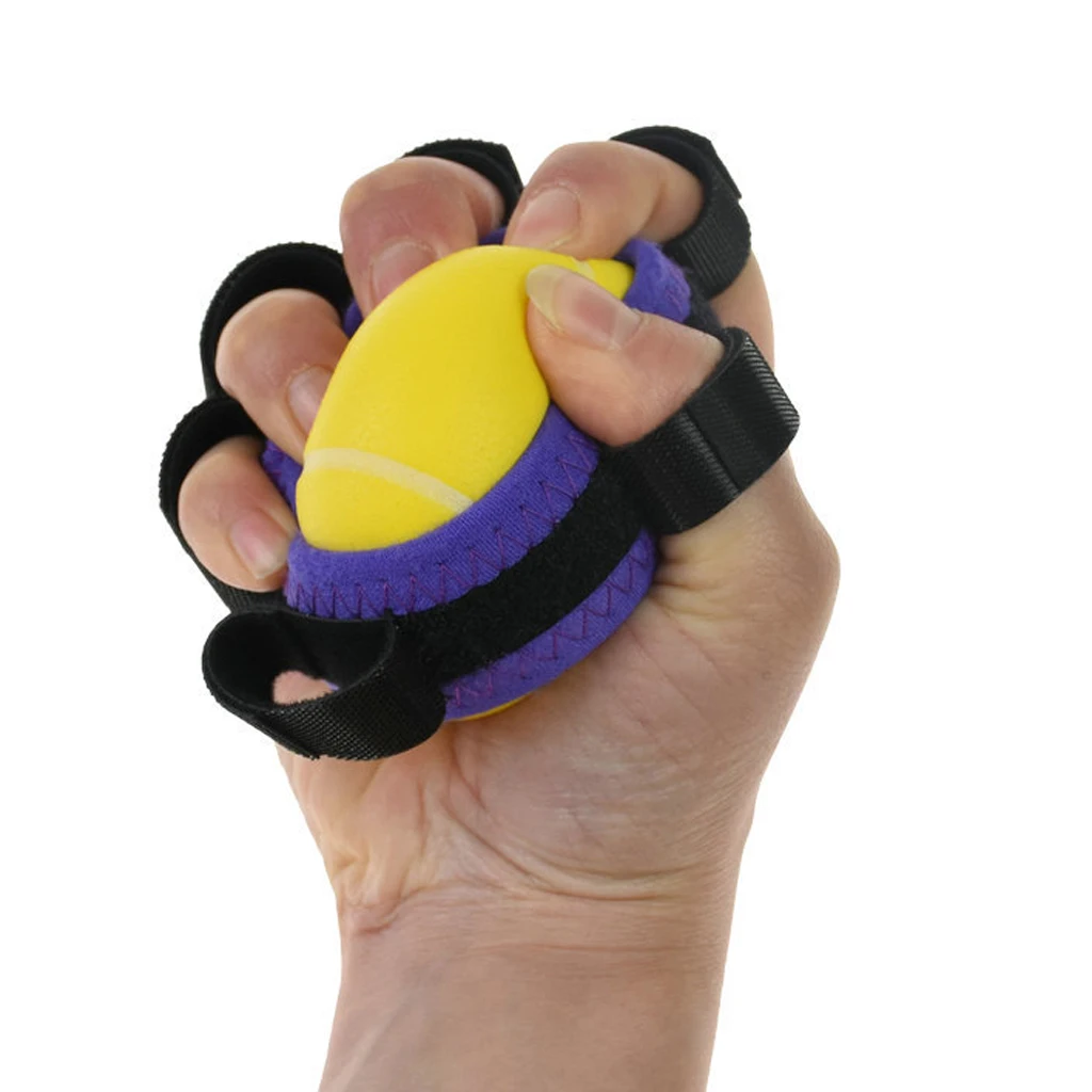 Soft PU Finger Grip Ball Stiffness Orthotics Exerciser Trainer Squeeze Ball