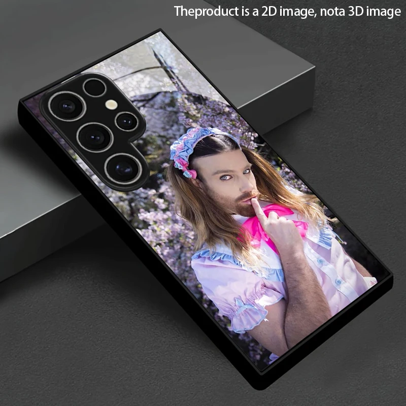 Sakura Lolita Pattern 2D Phone Case for Samsung S26 S25 S24 S23 S22 S21 S20 A56 A55 A36 Tempered Glass Protective Cover
