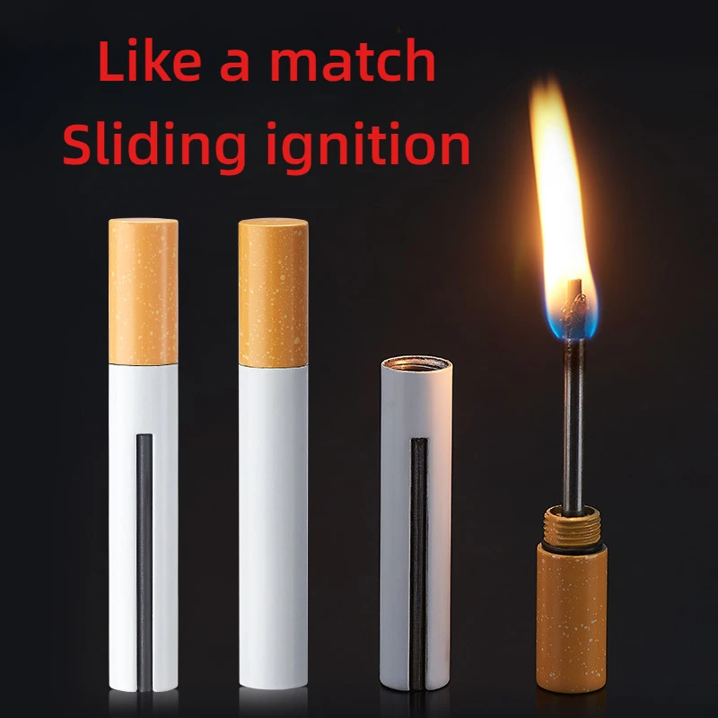 Cigarette Shaped Matchstick Creative Windproof and Waterproof Mini Lighter Lighters & Smoking Accessories Factory Direct Sales