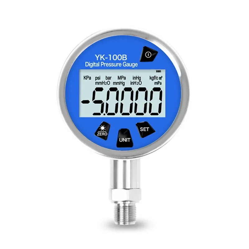 

Rechargeable digital pressure gauge, high resolution high display dial 100 leak meter