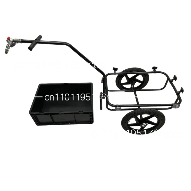 Bicycle trailer foldable pet travel push-pull camping detachable colorful miscellaneous items