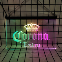 Corona Extra Beer Bar Pub Cafe-LED Neon Sign,Colorful Flowing Lights,Remote Controlled for Home Décor and Festive Events