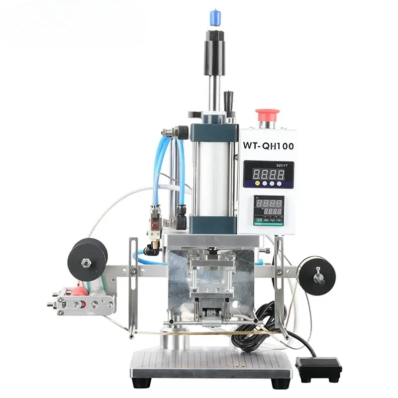 Pneumatic Hot Stamping Machine For Gift Cards,Vouchers Plastic Hot Stamping Machines With Serial Numbers