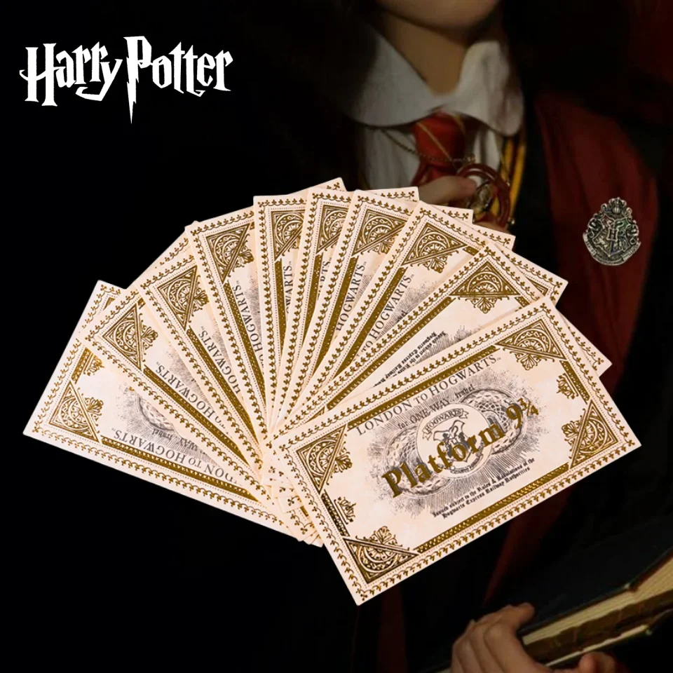 Harry Potter Spell List Cartão Hot Stamping, Guia para Iniciantes Moções Wand, Bilhetes Potters, 9 e três quartos Brinquedos para Crianças, Presente