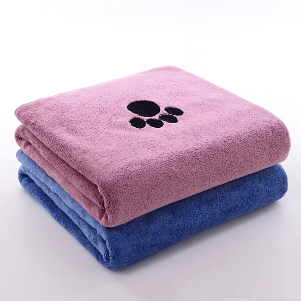 Highly Absorbent Dog Towels Breathable Microfiber Pet Grooming Towel Fast-Drying Super Soft Pet Cloth Bath Supplies