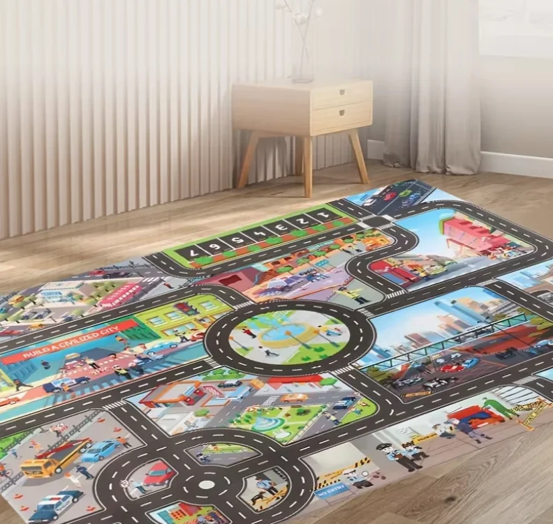 Popular Game Scene Maps, Civilized City Scenes, Parking Lot Scene Maps, Game Mats, City-Themed Game Mats, and Traffic Route Maps