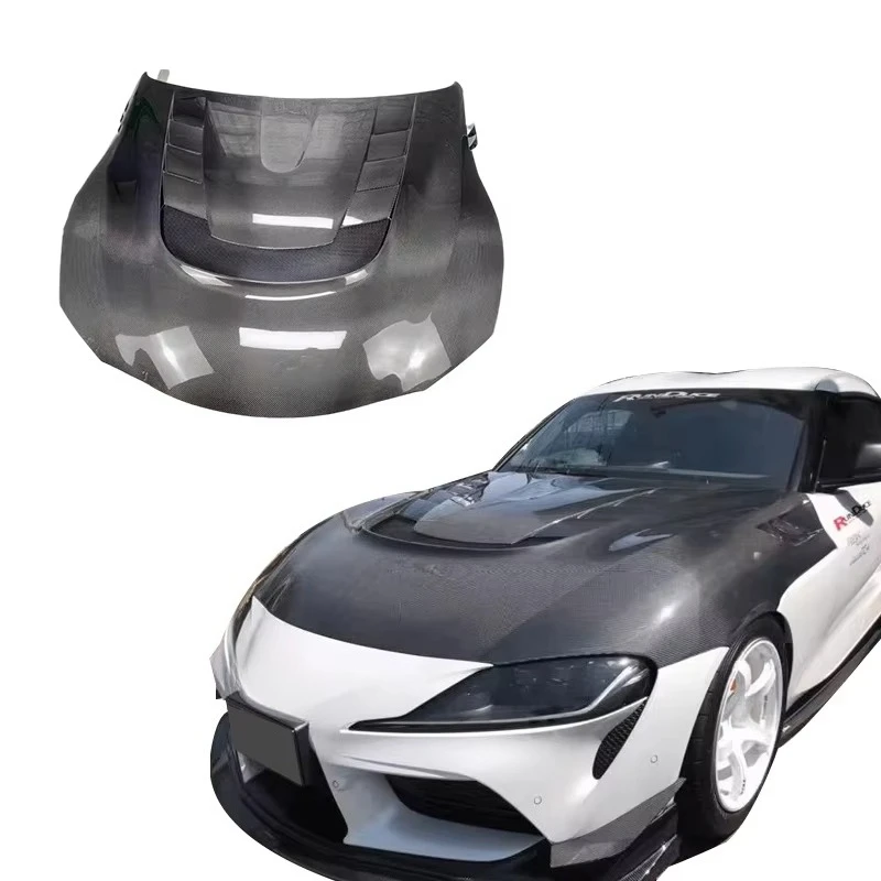 

Wholesale Customized Car Decoration V S GR Style Carbon Fiber Hood For Toyota Supra A90 MK5 2021 2022 Engine Bonnet Upgrade