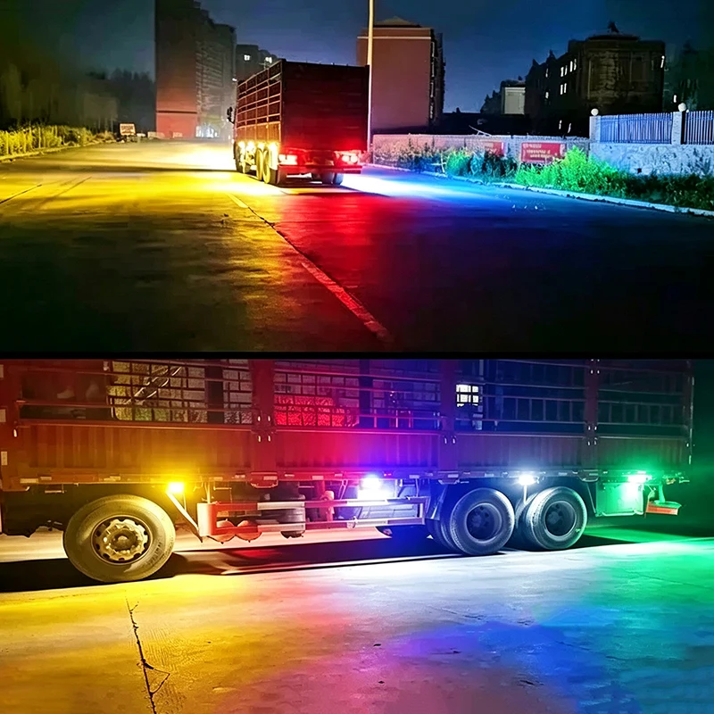 4PCS Truck Lamp Universal 24V LED Side Marker Light Super Bright Lights Waterproof IP67 Position Lamp For Boat Car Trailer Bus