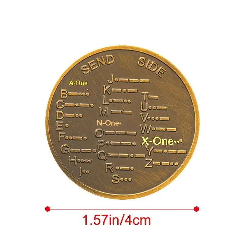NEW Morse-code Learning Tools For Novice Radio Enthusiasts And History Buffs Morse-code Training Coin Commemorative Badge