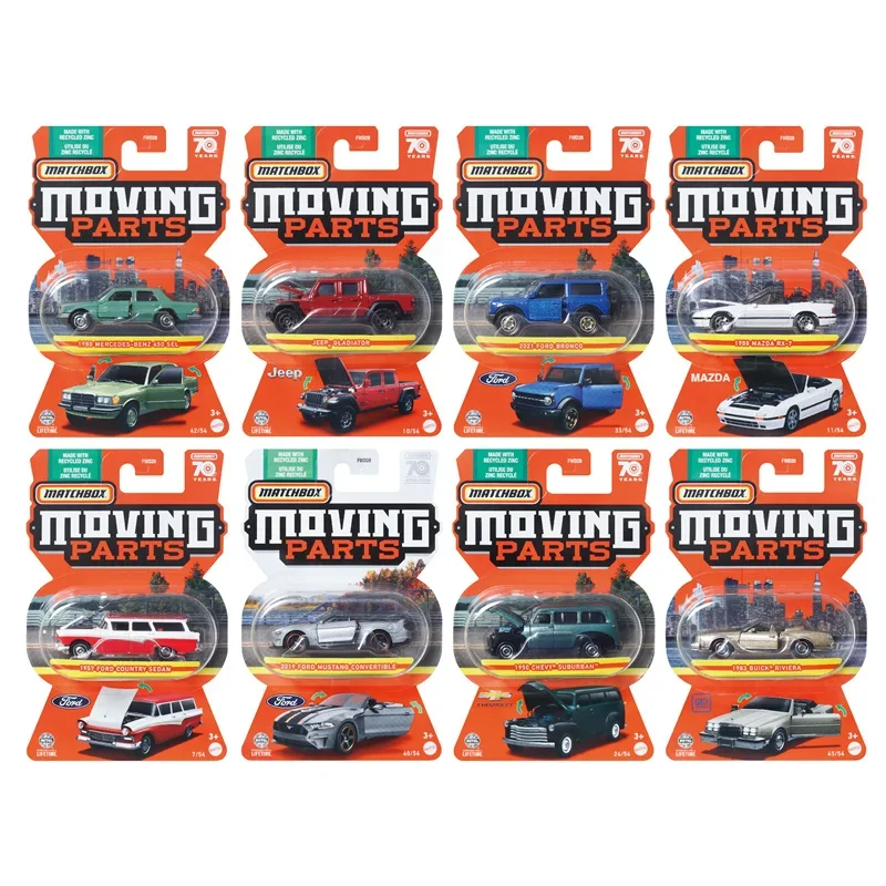 Mattel-coche Matchbox Fwd28 Original, piezas móviles fundidas a presión de Metal, Audi, Porsche, BMW, modelo de vehículo CSL, juguetes para niños,