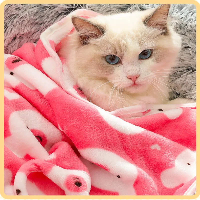 Pet Blanket Soft Fluffy Winter Warm Dog Bed Sheet Cat mat summer Breathable Comfortable cute dog Cat Cover Blanket Pet Supplies