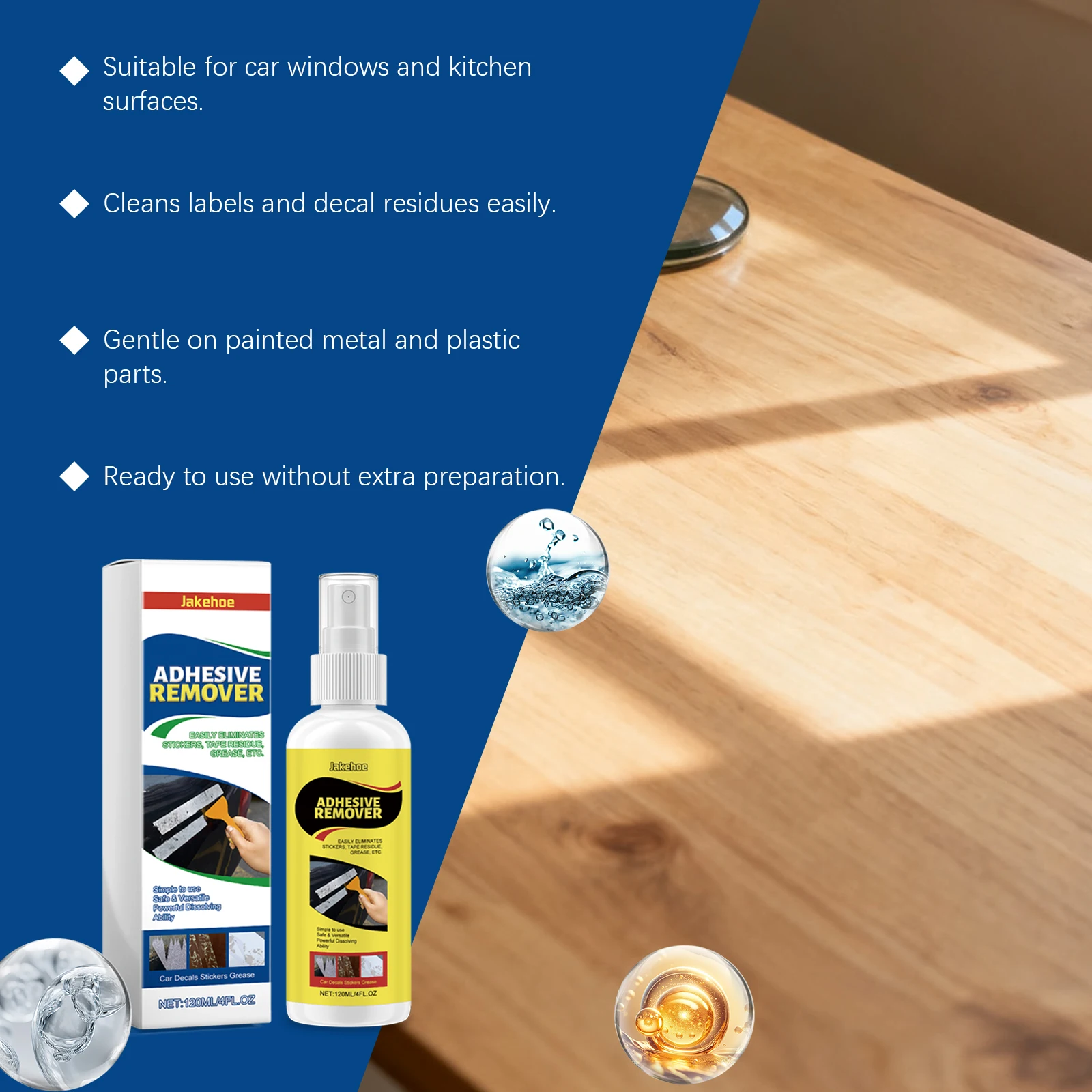 Sticky Residue Remover Car Window Film Adhesive Remover Sticker Cleaning Spray Glue Remover Cleaning Agent Cleaning Products