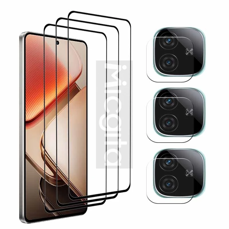 New Screen Protector For VIVO IQOO Z9 Turbo Plus Tempered Glass film For IQOO Z9 Turbo+ Soft Fiber Camera film