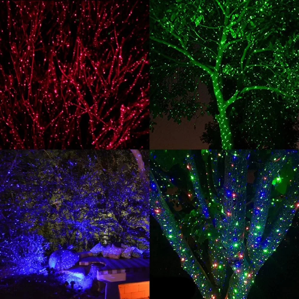 Christmas Laser Projector Lights Outdoor,Motion Firefly Red,Green and Blue with Remote Control and Security Lock,Christmas Light