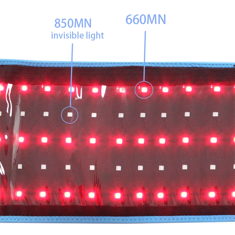 

Red Light Therapy Waist Belt 850nm/660nm Red Infrared Light Therapy Belt For Burning Fat Slimming Relieving Pain Pad